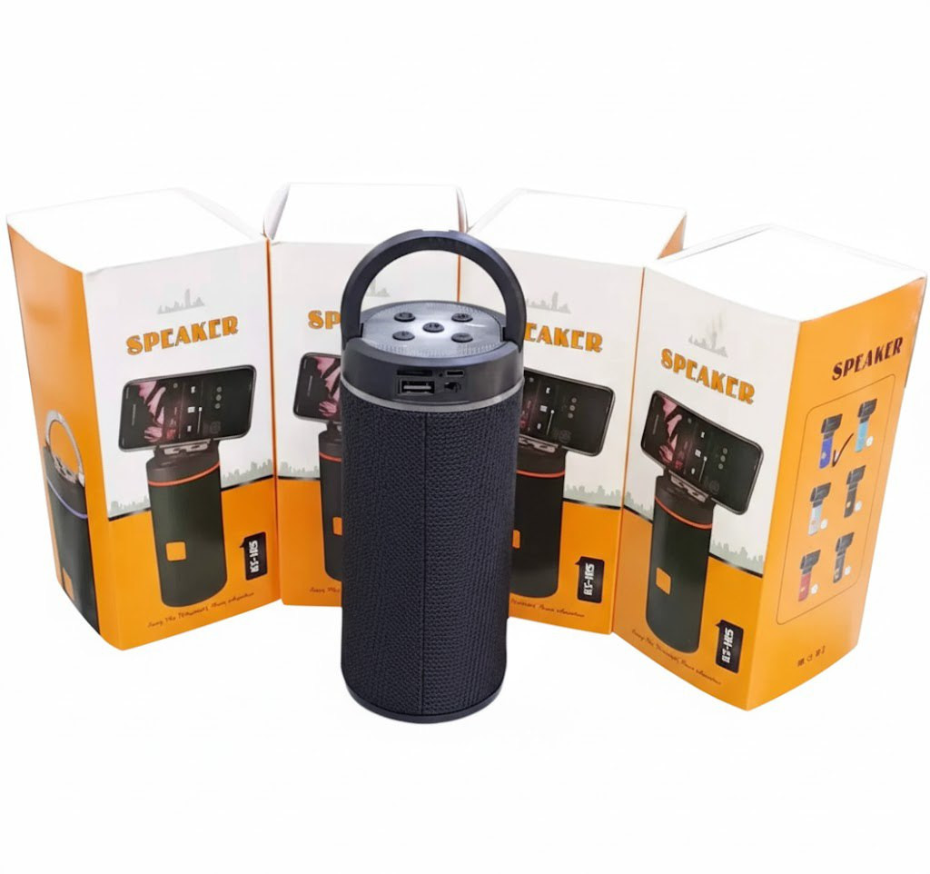 بفلة بلوتوث محمولة مع حامل جوال – صوت قوي وتصميم أنيق